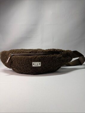 WILO The Label Espresso Brown Sherpa Belt Bag Crossbody
